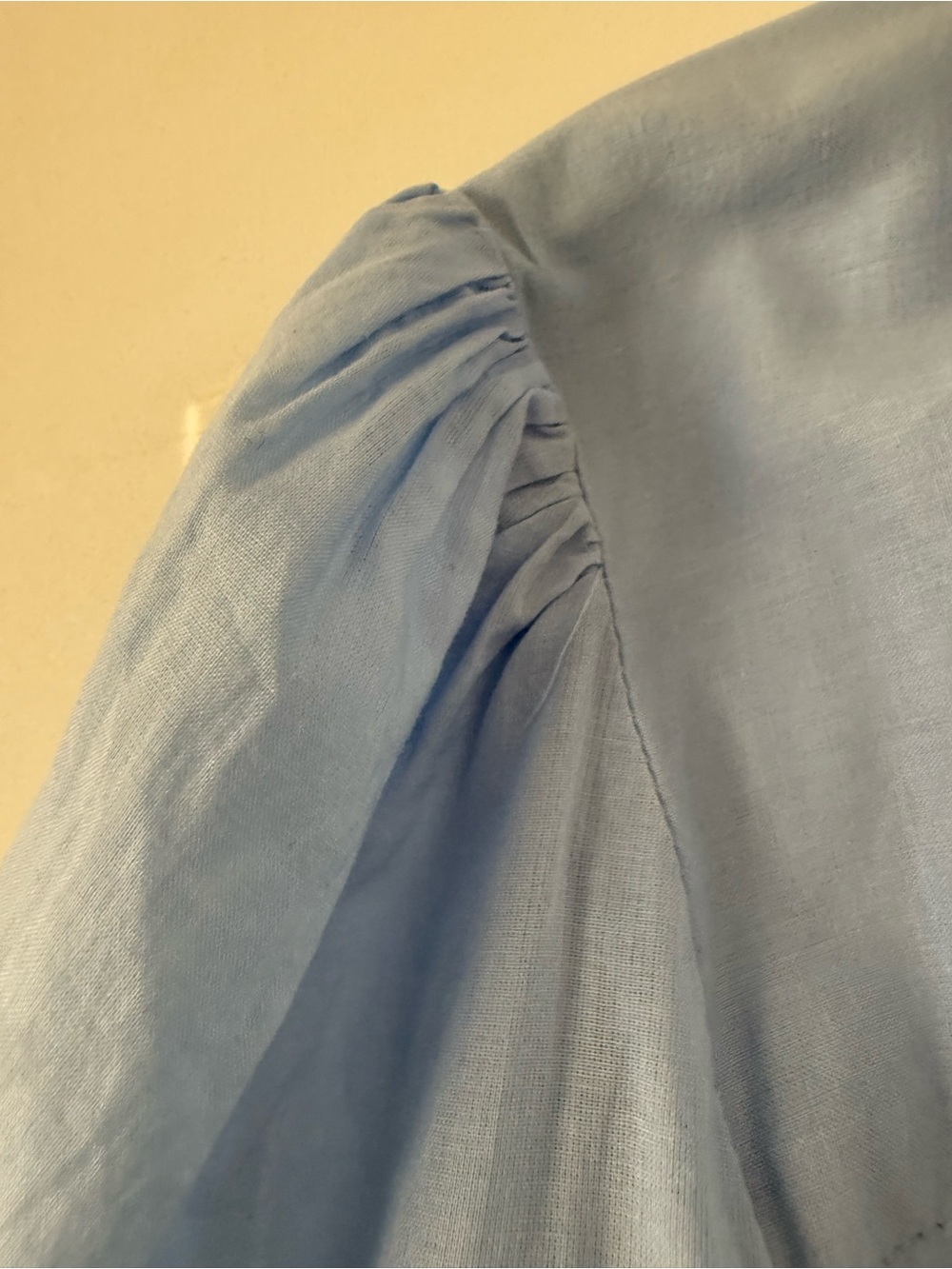 ME+EM Light Blue Eyelet Trim Long Sleeve Blouse Size 14 - Picture 10 of 10